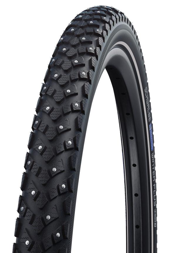 Schwalbe Pneu Marathon Winter Plus 700x35C Starr mit Reflexstreifen black 