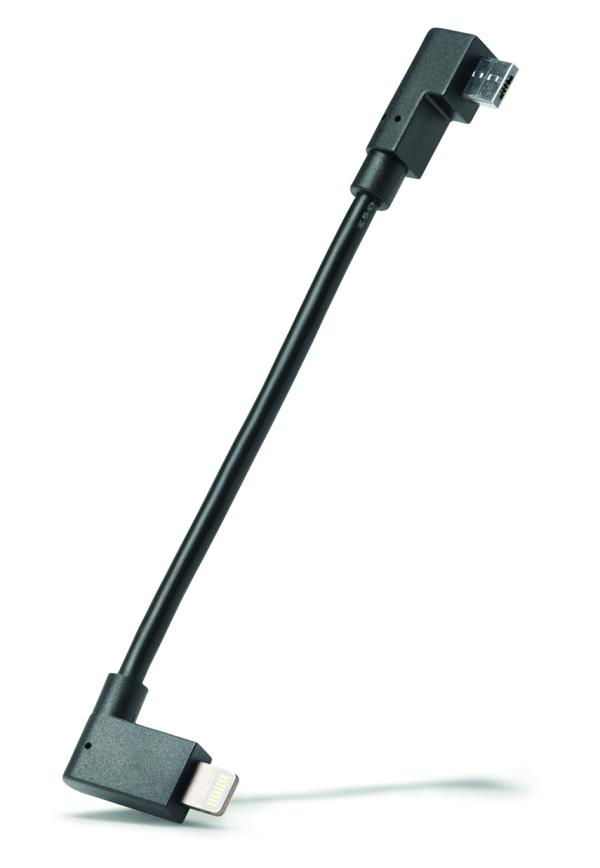 Bosch Ladekabel Smartphone USB Micro-A/Lightning 120mm CUI100 / BSP3YYY schwarz 