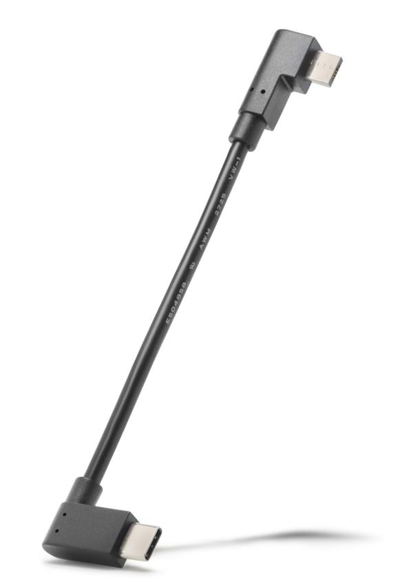 Bosch Ladekabel Smartphone USB Micro-A/USB-C 120mm CUI100 / BSP3YYY schwarz 